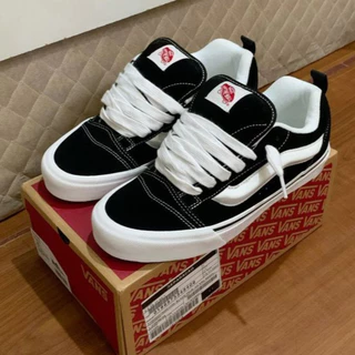 Tênis Knu Vault Skool Masculino e Feminino Casual Preto e Branco Confortáve Macio - Promoção !