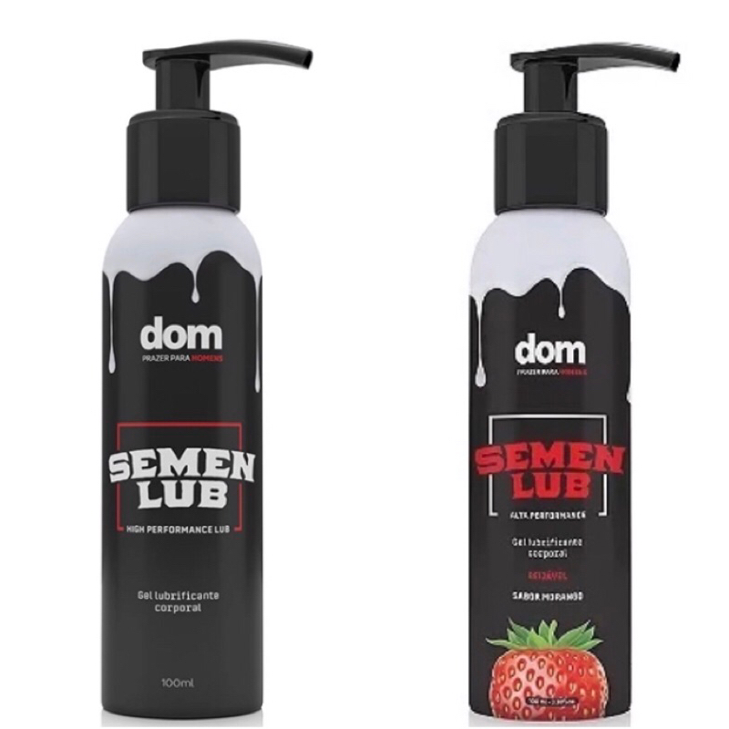 Gel Semen Lub Lubrificante Íntimo beijável Simulador Comestível 100ml - Semen Lub Escolha o Seu