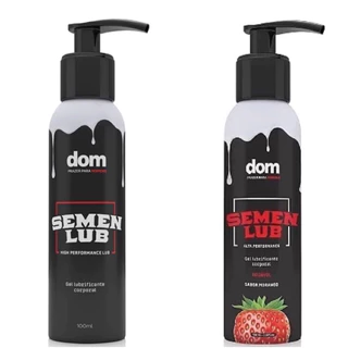 Gel Semen Lub Lubrificante Íntimo beijável Simulador Comestível 100ml - Semen Lub Escolha o Seu