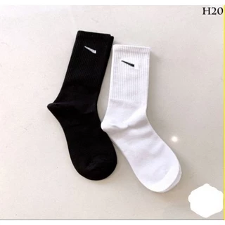 Meia Cano Alto Várias Cores Branca Com Símbolo Logo Esportiva Masculina Unissex Feminina