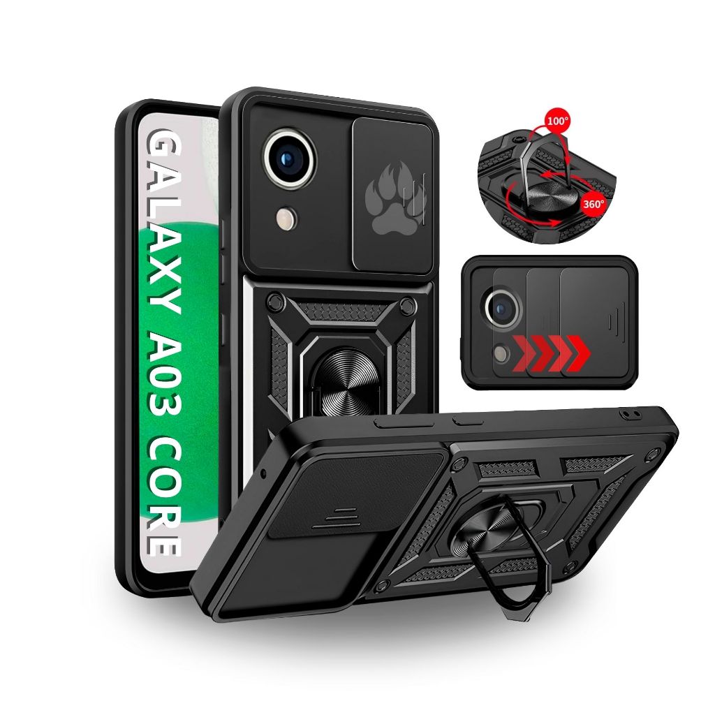 Capa Capinha Armor Anti Choque Ring P/ Galaxy A03 Core - Escorrega o Preço