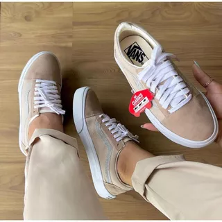 Tênis Old Skool Nude Brilho Unissex Tradicional Leve Confortável Promoção