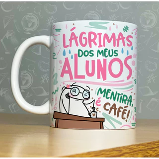 Caneca Personalizada - Flork Frases Divertidas Professor Professora Presente de Natal