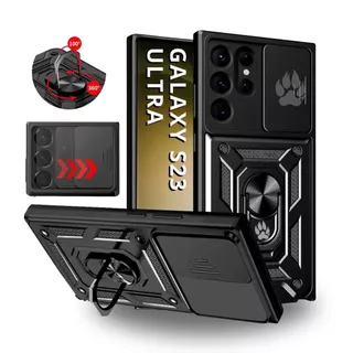 Capa Capinha Armor Anti Choque Ring Luxo P/ Galaxy S23 Ultra