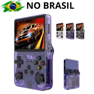 🎮 Mini Console de Jogos Portátil R36S | Tela IPS 3,5" | 128 GB