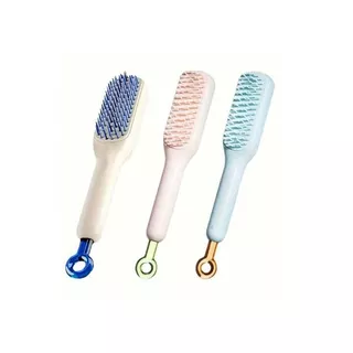 Escova De Cabelo Auto Limpante Retrátil