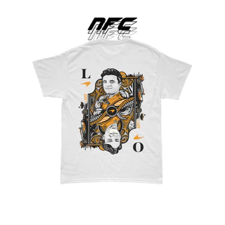 Camiseta Oversized Lando Norris Formula 1 McLaren Gearhead Unissex Estampada P M G GG Algodão