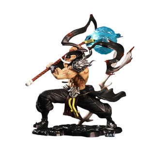 Figura de Ação Luminosa One Piece, Barba Branca 29cm, Anime Edward Newgate, Quatro Imperadores, Modelo Colecionável, Presente de Aniversário, Mihawk 15cm, Luffy 17cm, Zoro 10cm, Law 18cm