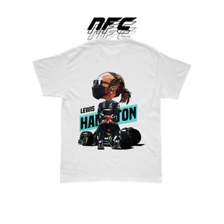 Camiseta Oversized Lewis Hamilton Formula 1 Gearhead Unissex Estampada P M G GG Algodão
