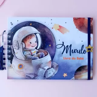 Livro do Bebê Personalizado Astronauta Baby