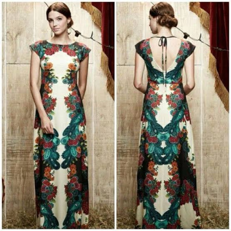 Vestido longo Antix O Grande Pavão M