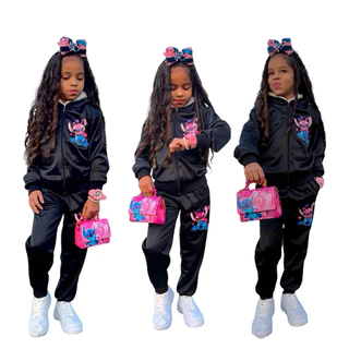 Conjunto infantil menina juvenil com capuz 02 ao 14 Anos