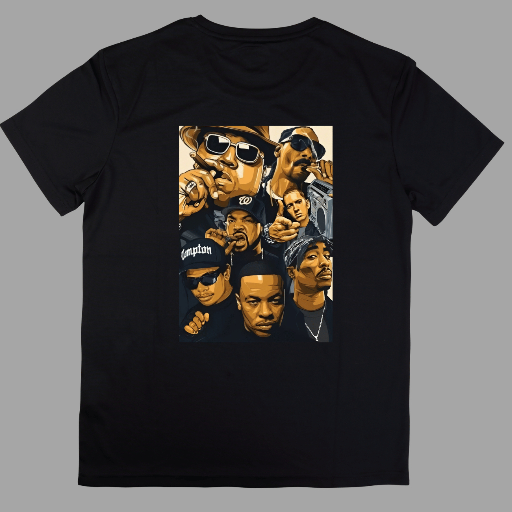 Camiseta Preta Rapper Rap | Shopee Brasil
