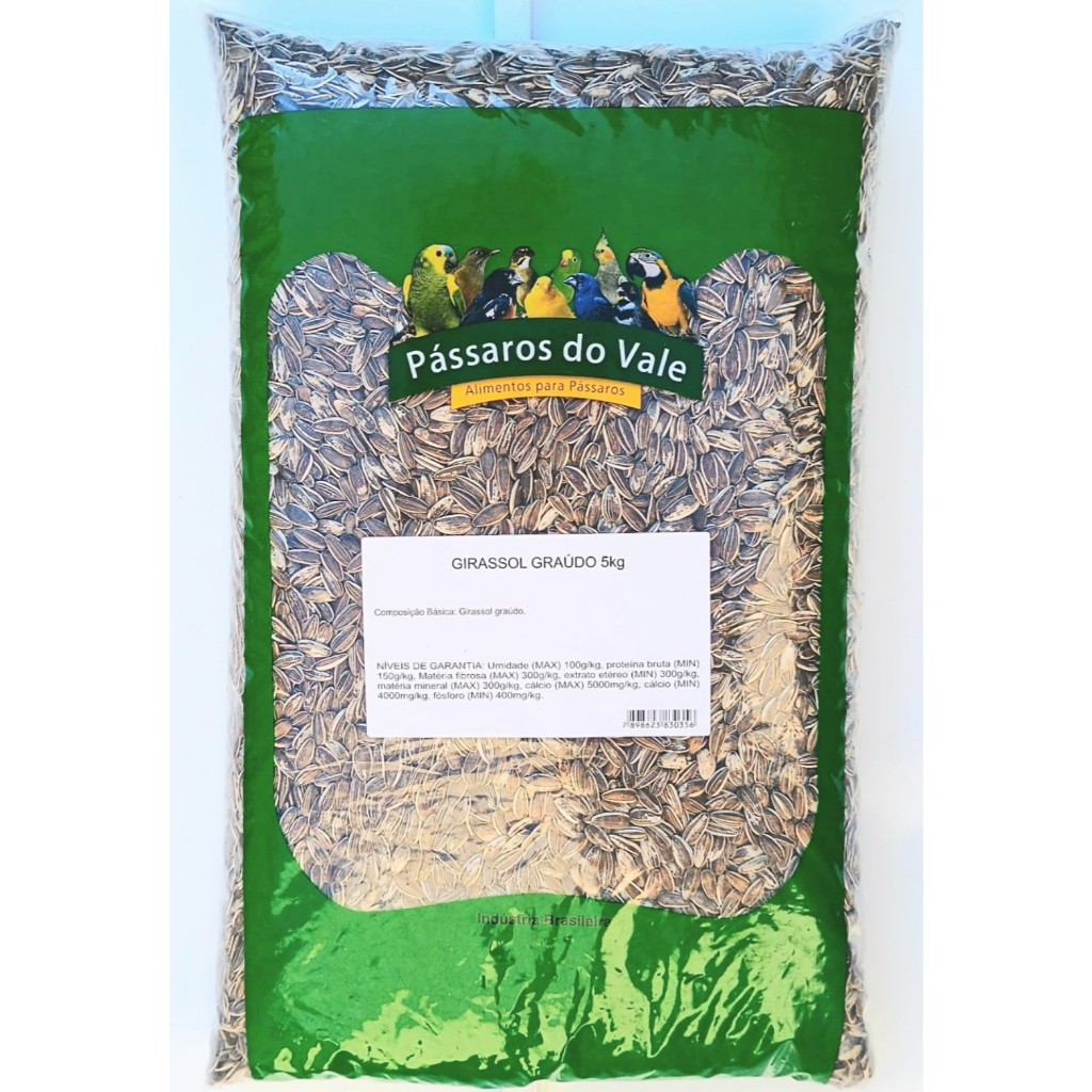 girassol graúdo alimentos para papagaio arara maritaca cacatua 5kg ...