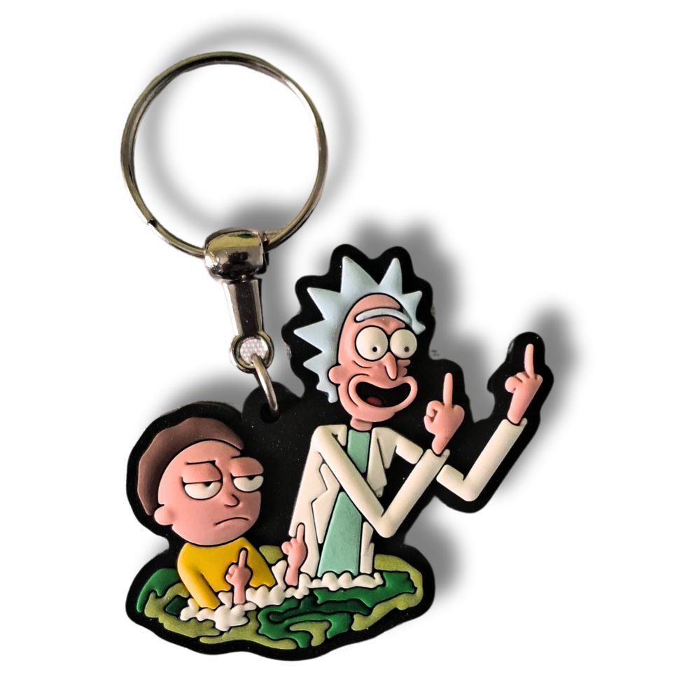 Chaveiro Bolsa Carro Mochila Serie Anime Desenho Rick And Morty 