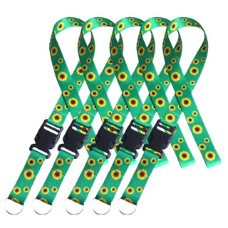 Kit 6 Cordão Girassol TDAH Doenças Ocultas Atacado P/ Crachá Identificação TEA Para Bilhete Único