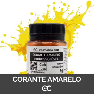 Corante amarelo hidrossolúvel em pó para cosméticos