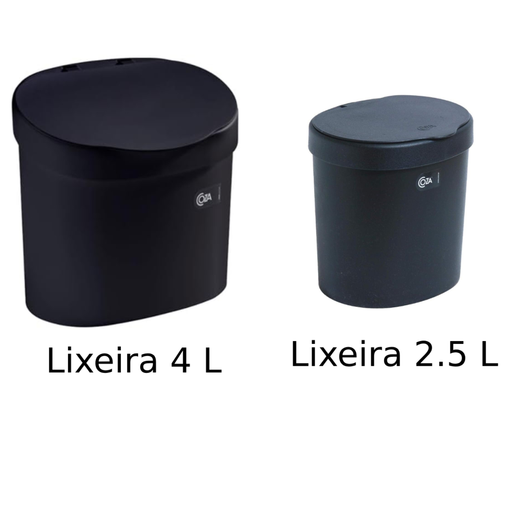 Lixeira com Tampa para Pia Bancada Cozinha Banheiro Lavabo Coza