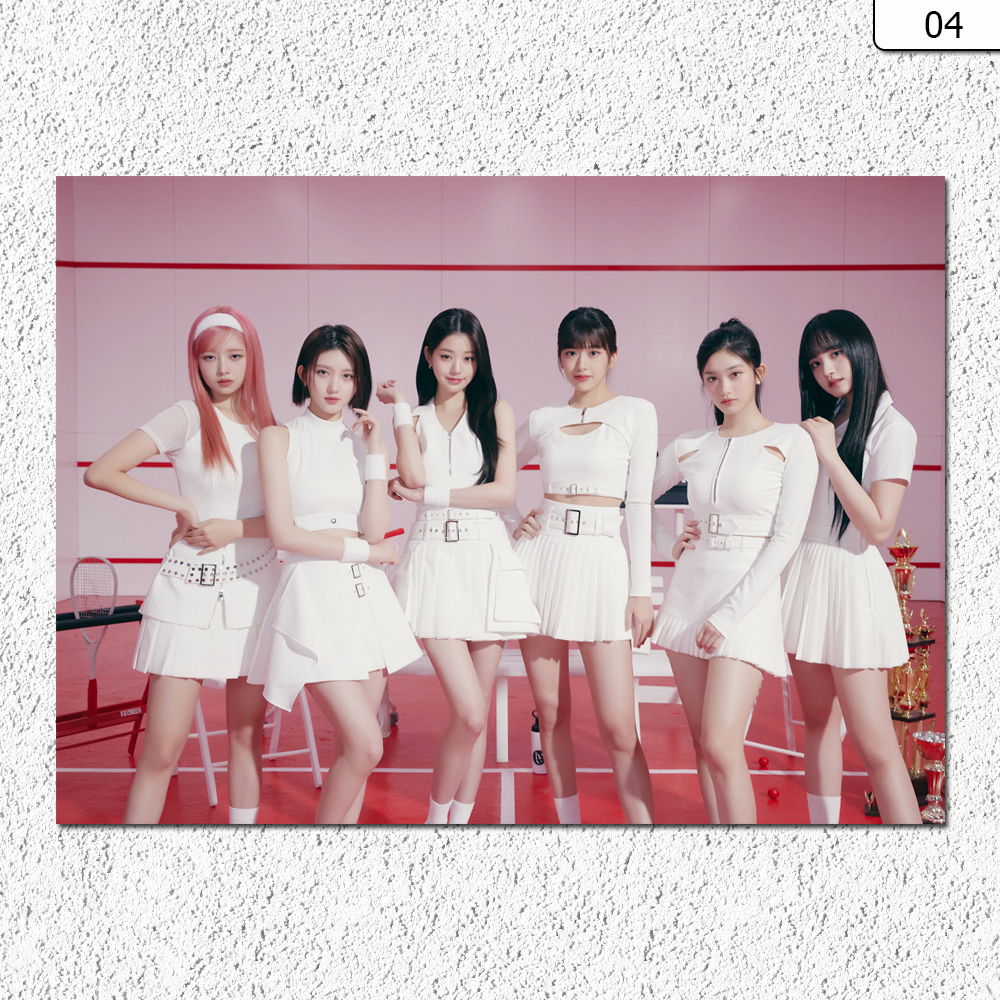 Placa Decorativa Quadro IVE KPOP - Tamanho 20x28cm Envio Rápido