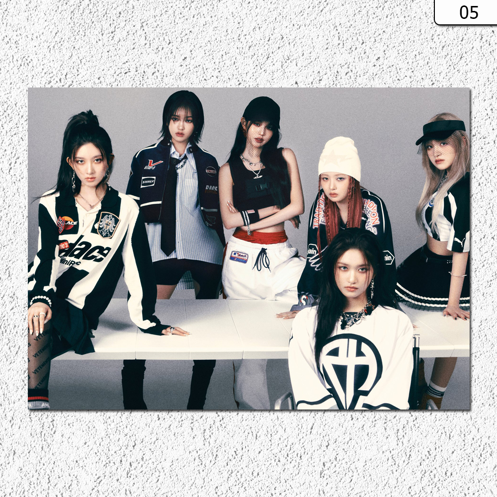 Placa Decorativa Quadro IVE KPOP - Tamanho 20x28cm Envio Rápido