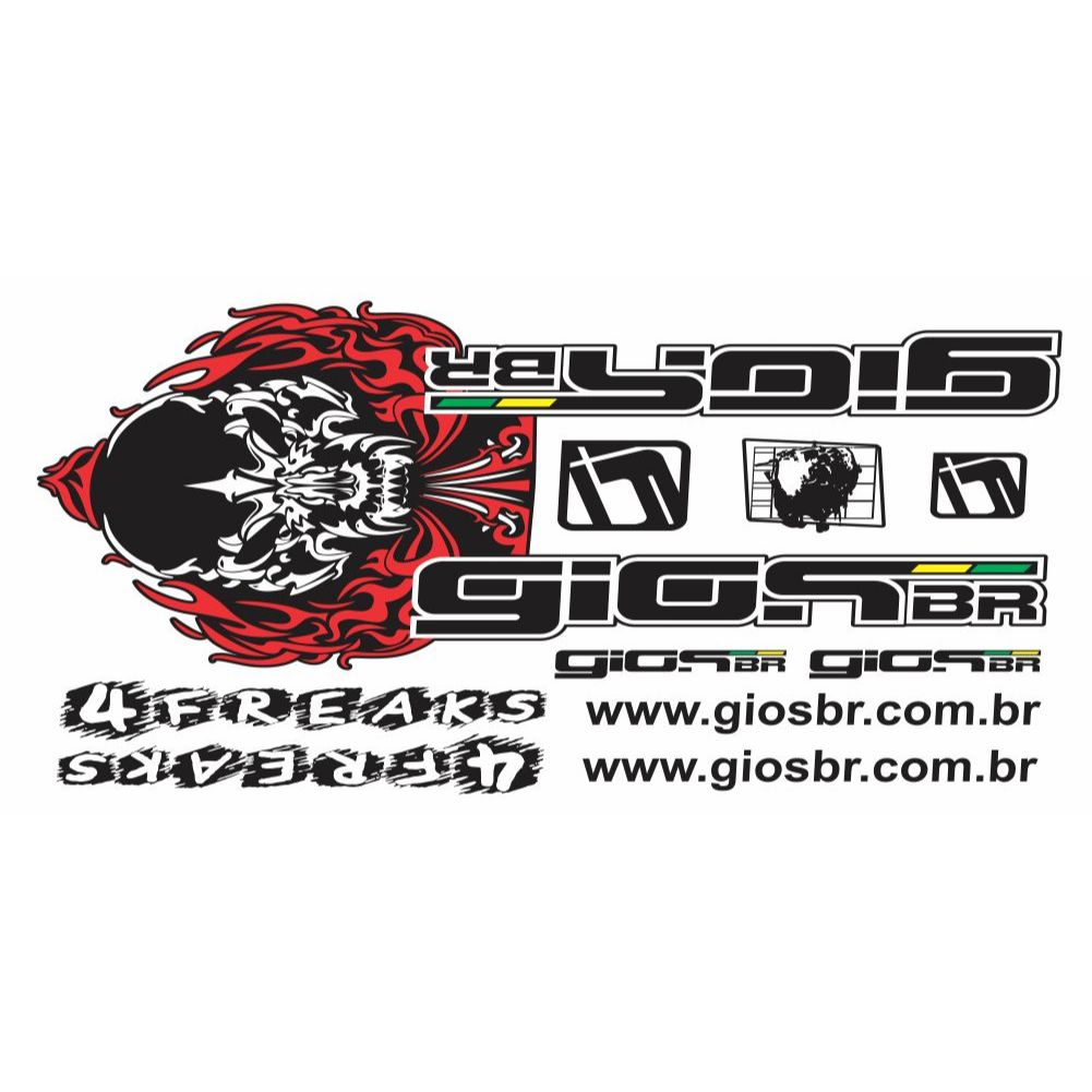 Kit de adesivos Gios 4 Freaks bike cores | Shopee Brasil