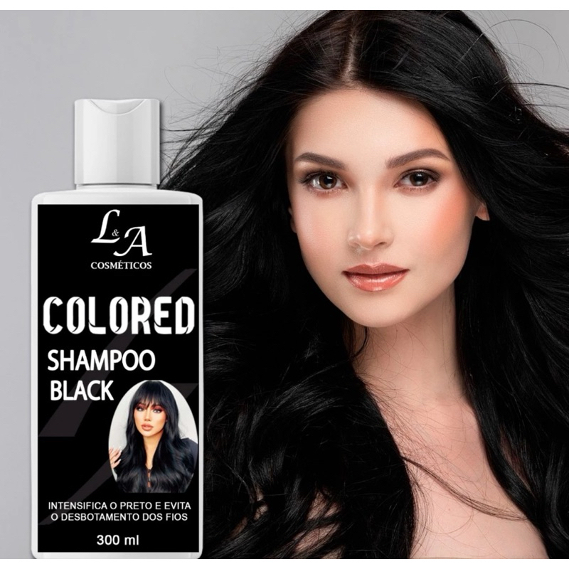 Shampoo Escurecedor Cabelos Brancos Tonalizante Colored 300ml Efeito ...