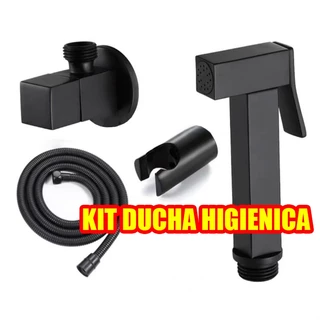 Kit Ducha Higiênica com Engate Mangueira Flexível e Gatilho ABS Quadrado