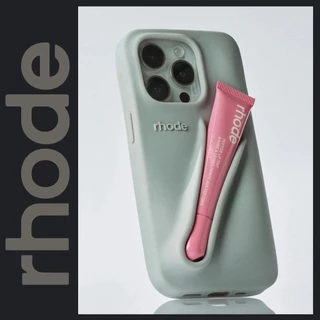 Rhode Moda Batom Maquiagem Capa Silicone Macia Para iPhone 11 12 13 14 15 Pro Max Plus Porta Brilho Labial