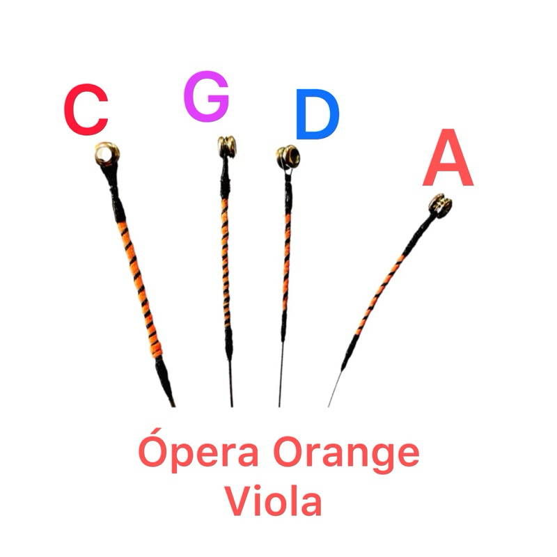 JG de Cordas p/ VIOLA 4/4 ÓPERA ORANGE Tensão Alta Tecnologia Alemã ...