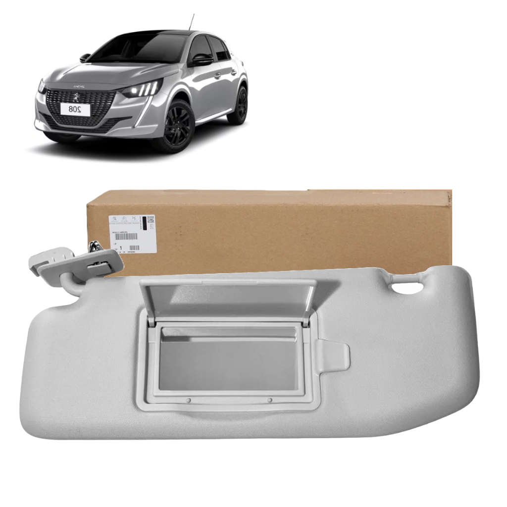 Quebra Para Sol Esquerdo Motorista Novo Peugeot 208 Original