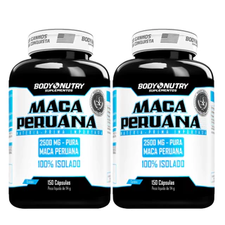 Kit 2x Maca Peruana 2500mg, 300 Cápsulas - Body Nutry - (Mais Libido, Energia e Disposição)