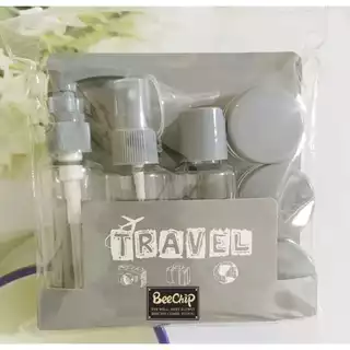 Kit 9 Frascos De viagem Shampoo/Creme/Sabonete liquido Multiuso
