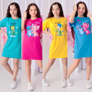 Vestido Infantil STITCH / DIVERTIDAMENTE