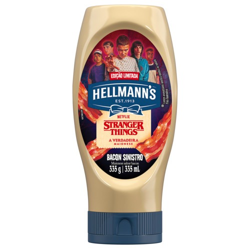 Maionese Hellmann´s Bacon 335g - Edição limitada Stranger Things
