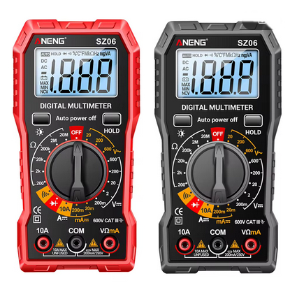 Multimetro Voltimetro Amperimetro  SZ06  Multímetro Voltimetro Digital SZ06  Com Manual Multiteste Multímetro Voltimetro