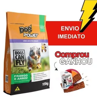 Ração para Cães Idosos Super Premium Dog Power Frango Arroz 15kg - Envio Imediato