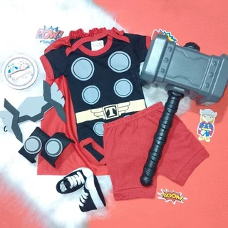 Body Bebê Temático Thor - Kit Mesversário Opcional