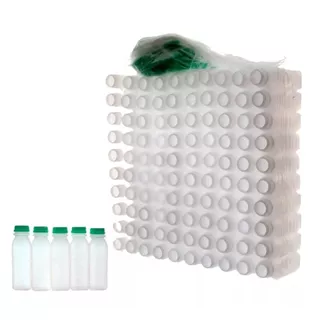 Garrafa Plástica Descartável Para Sucos/Caldo De Cana/ Água De Coco - 300 ML - 100 unidades