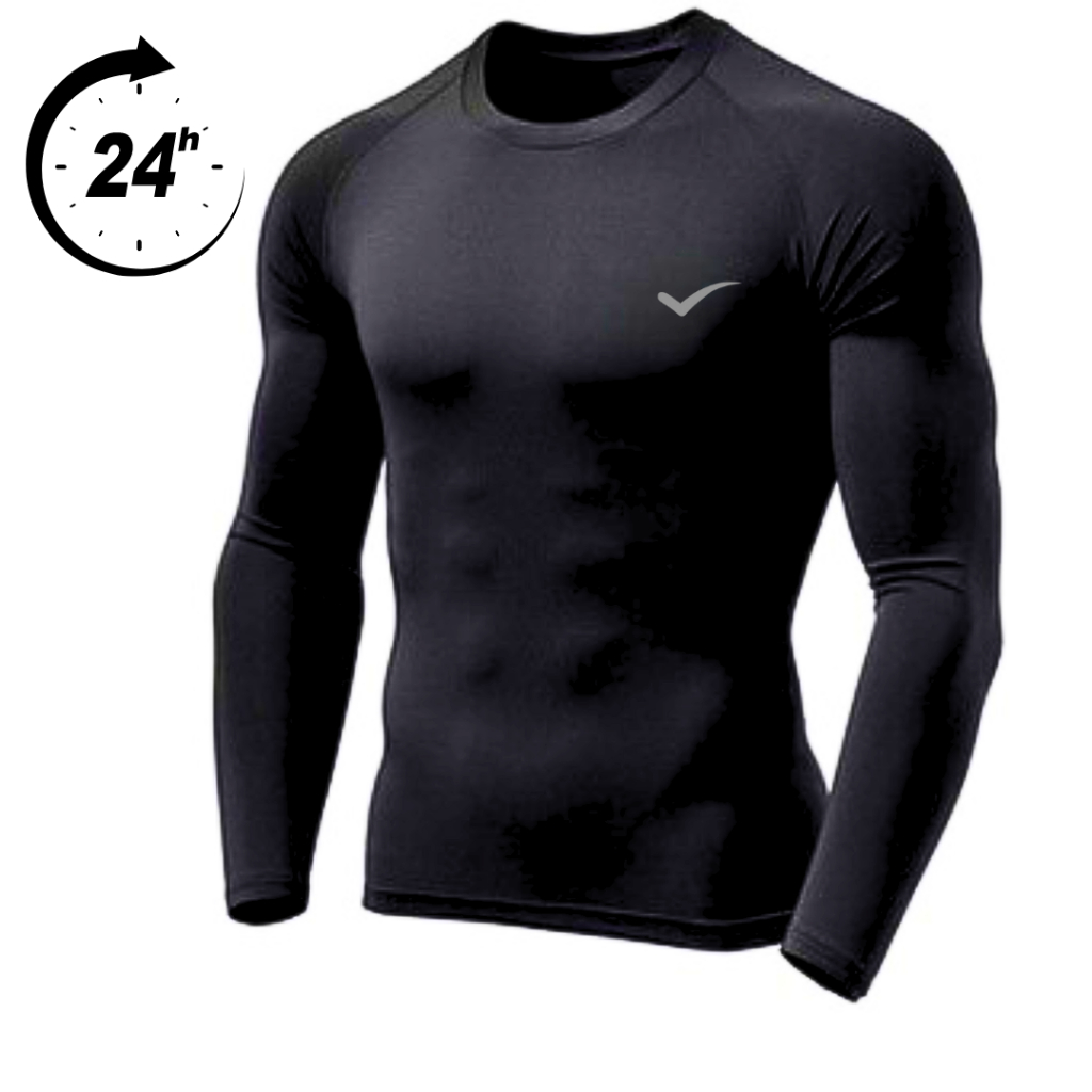 Camisa térmica proteção Uv Masculino Segunda Pele