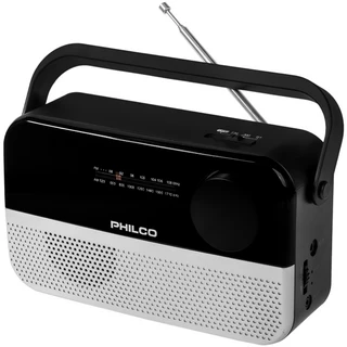 Rádio Portátil AM/FM Philco PRR1010BT-SL com Bluetooth - 110V 60Hz - Preto/Cinza