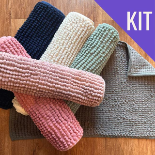 Kit 2 Tapetes Banheiro Bolinha Antiderrapante Seca rápido Microfibra