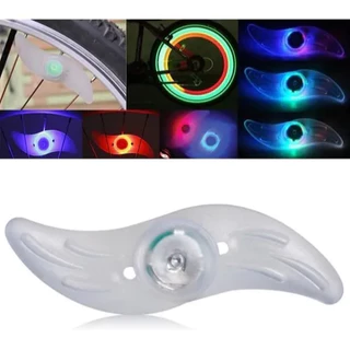 2 Pçs Capa de Válvula com Luz LED Piscante para Pneu de Bicicleta | 2Pcs LED Flash Light Lamp Bike Car Tire Wheel Valve Sealing Caps