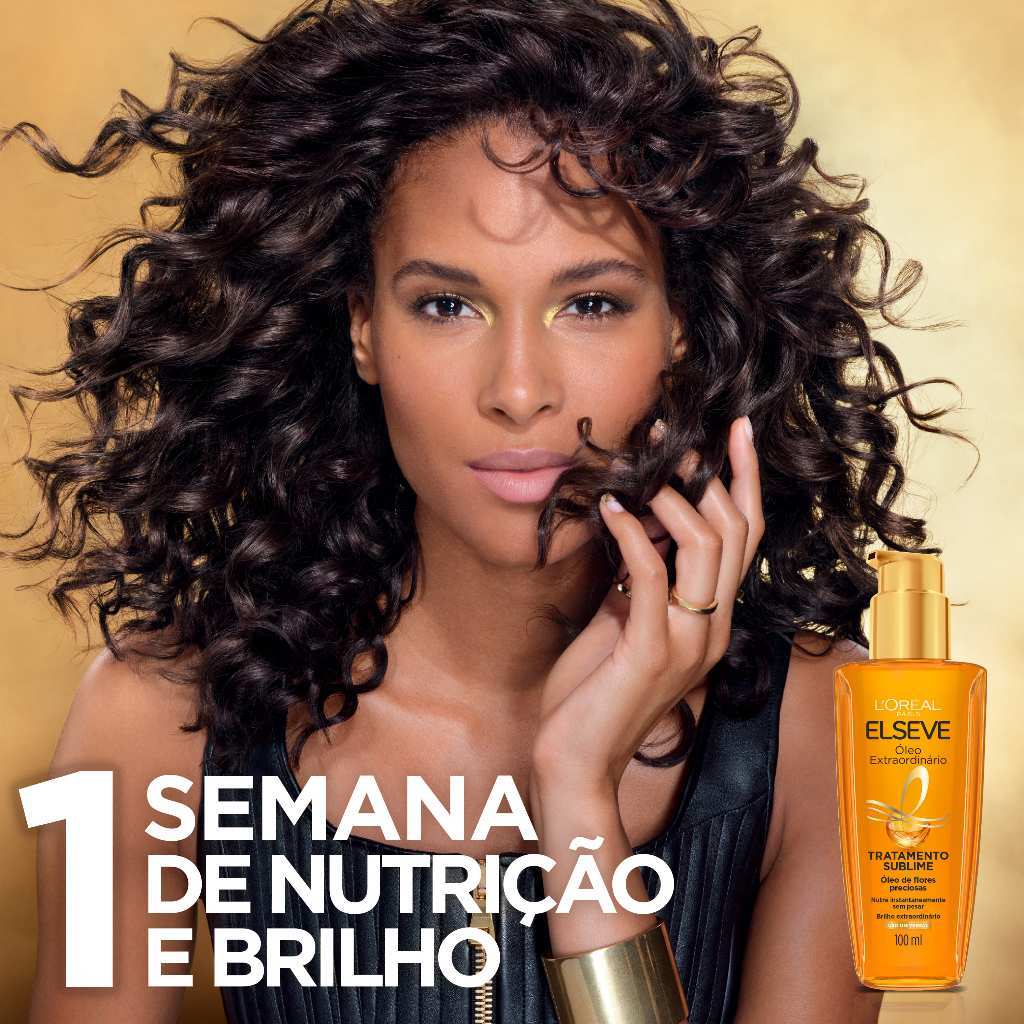 Kit Leave in de Tratamento Cicatri Renov 50ml Óleo Extraordinario para Cabelos Elseve Loreal