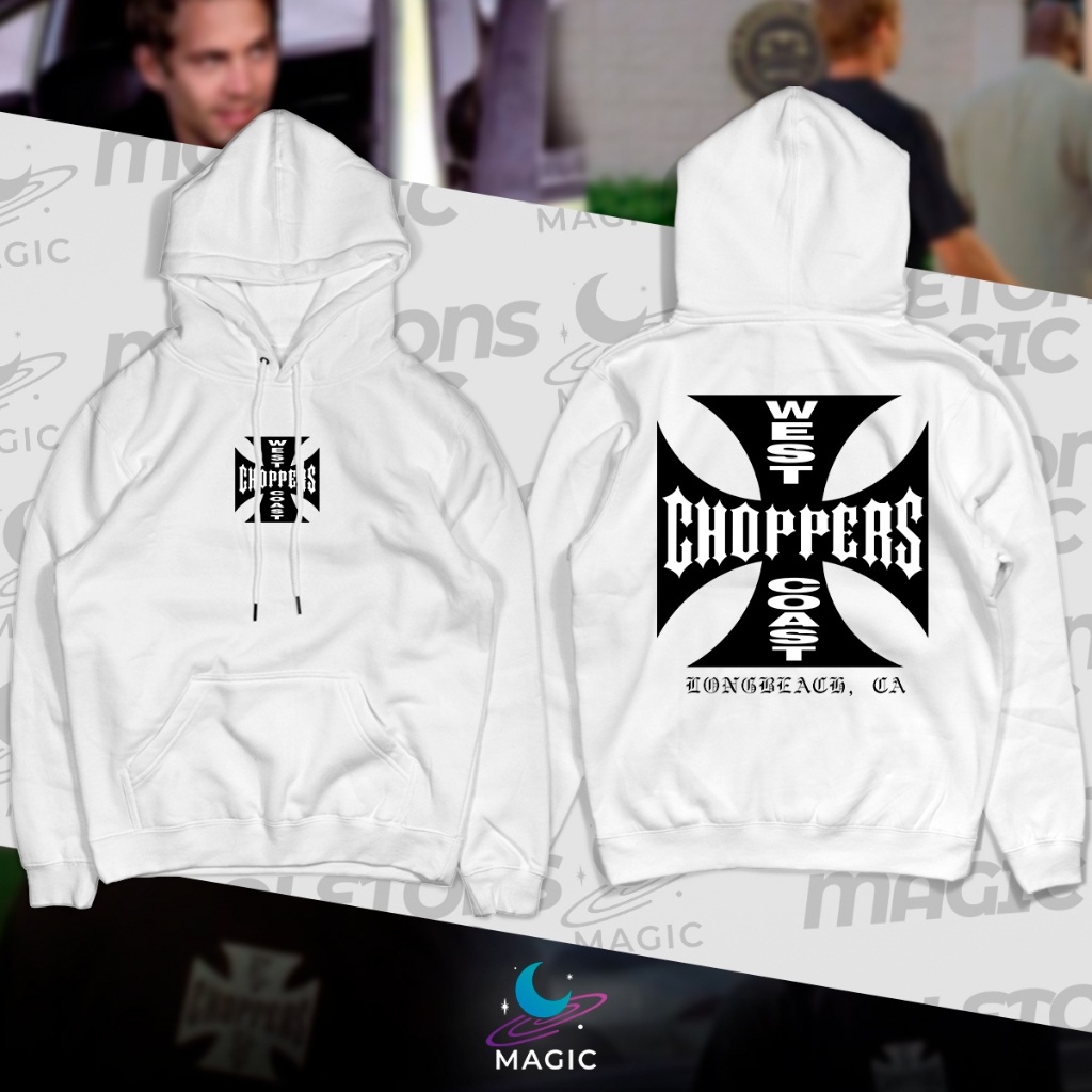 Moletom Canguru West Coast Choppers, Long Beach, CA. | Shopee Brasil