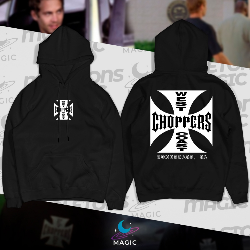 Moletom Canguru West Coast Choppers, Long Beach, CA. | Shopee Brasil