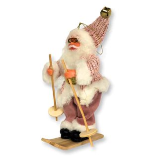 ENFEITE NATAL PAPAI NOEL C/ESQUI DECORAÇÃO ÁRVORE NATAL/ DECORAÇÃO MESA NATALINA BONECO PAPAI NOEL