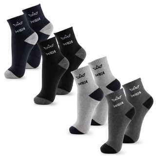 Kit de Meia Cano Longo Masculina com Algodão - 3, 6 ou 12 Pares - Cores Sortidas - Men Socks