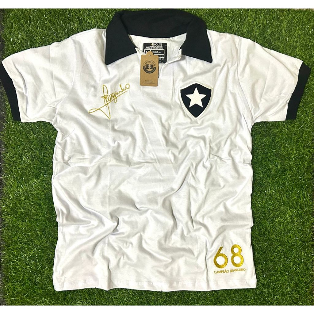 Camisa Botafogo Retrô 1968 Jairzinho Branca Oficial