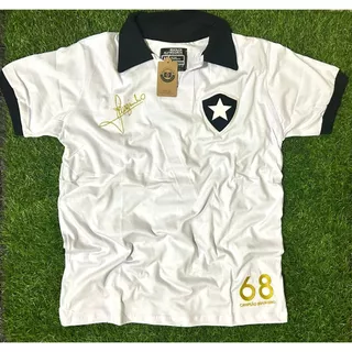 Camisa Botafogo Retrô 1968 Jairzinho Branca Oficial
