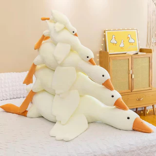 Pato e ganso travesseiro para quarto em casa, brinquedo de pelúcia criativo, macio e confortável, boneca branca, presente de aniversário, Pet, travesseiro, kawaii50cm